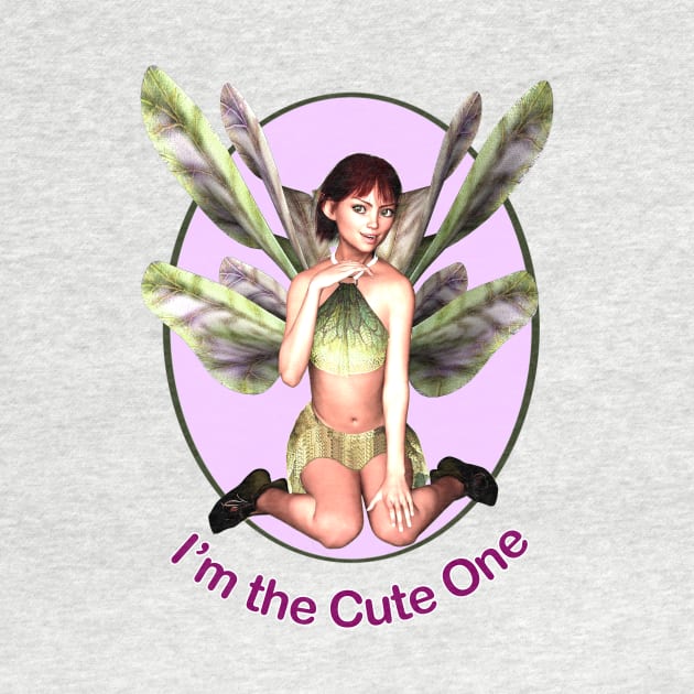 I'm the cute one fairy faerie elf butterfly wings by Fantasyart123